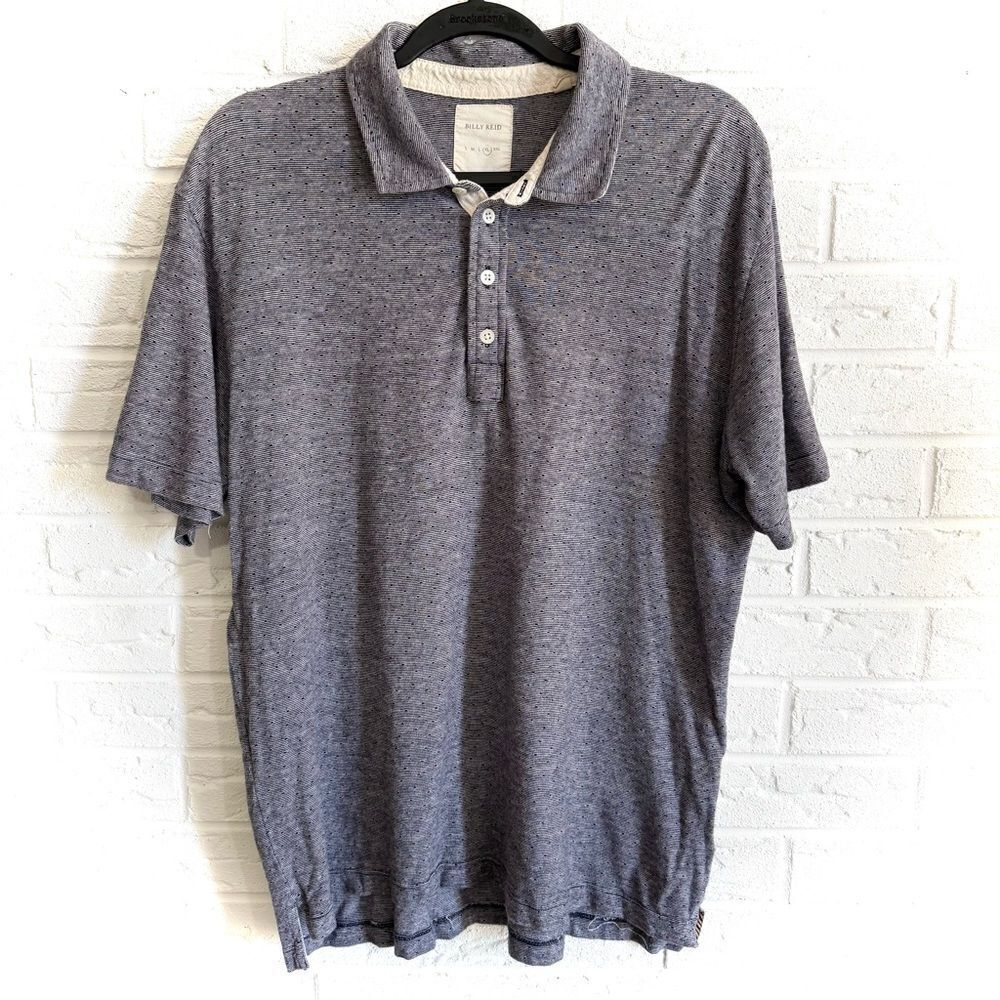 Billy Reid Men’s Geometric Dots Golf Polo Size XL